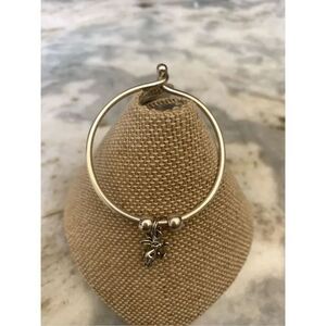 Charm Bracelet and Rabbit Charm Vintage Sterling Silver Jewelry #childs bracelet